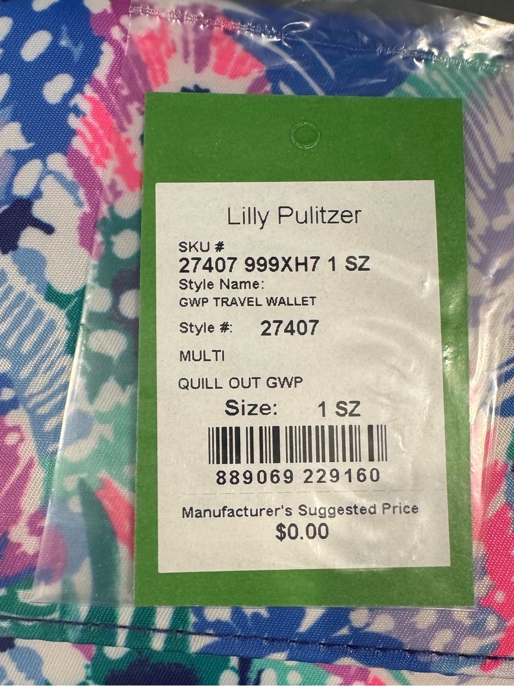 Lilly Pulitzer Travel Wallet Organizer - Picture 8 of 8